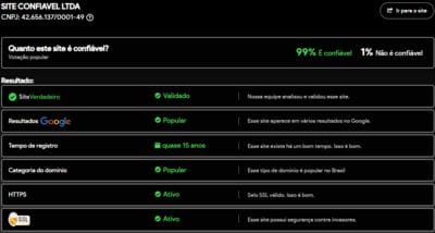 Site verificado e verdadeiro:85fcom